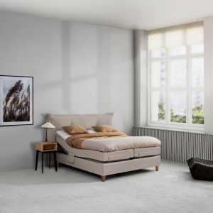 Jensen Beds Ambassadør Aqtive II - Elevationsseng - Beige Velour 366 - Inspiration