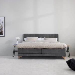 Jensen Beds Ambassadør Lean Elevationsseng - Velour Mole 167 - Inspiration