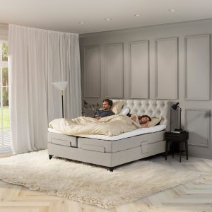 Jensen Beds Prestige Aqtive II - Seamless Elevtionsseng - Light Grey 427 - Inspiration