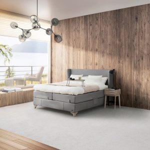 Jensen Beds Supreme Aqtive II - Elevationsseng - Oyster Grey 320 - Inspiration