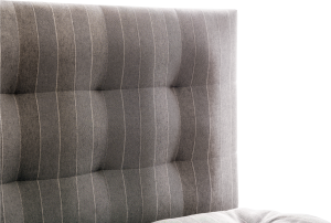 Saffron Beds Optical Squares Sengegavl - Grey