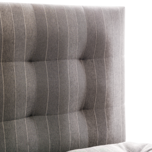 Saffron Beds Optical Squares Sengegavl - Grey