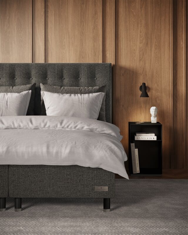 Carpe Diem Beds Malö Boxmadras - Luxury Dark Grey - Lifestyle